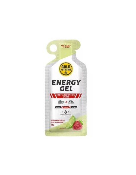 Energy Gel Fresa-Lima 16Ud. de Gold Nutrition