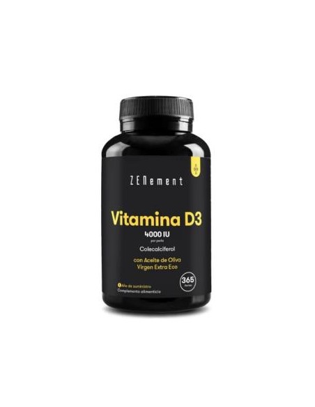 Vitamina D3 Con Ac. De Oliva 365Perlas de Zenement