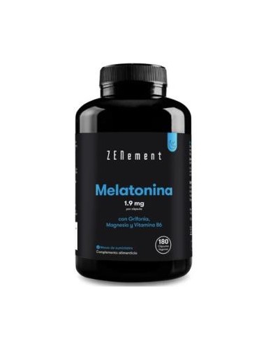 Melatonina Con Griffonia , Mg, Vit B6 180Cap. de Zenement
