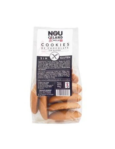 Coockies Chocolate Negro 100Gr. S/G de Nouceland