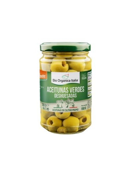 Aceituna Verde Deshuesada 280  Gr Bio de Bio Organica Italia