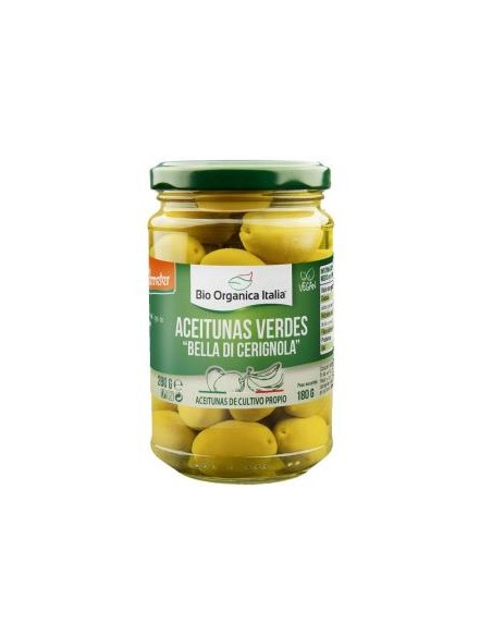 Aceituna Verde Gigante 280 Gr Bio de Bio Organica Italia