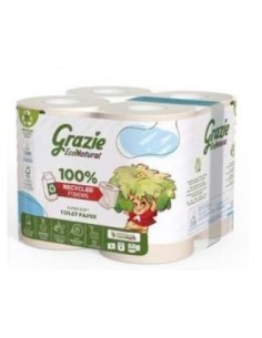 Papel Higienico Doble Capa  8 Rollos Bio de Grazie Natural