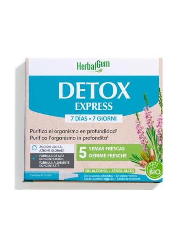 Yemocomplejos Detox Express Bio 7X10 Ml de Herbalgem