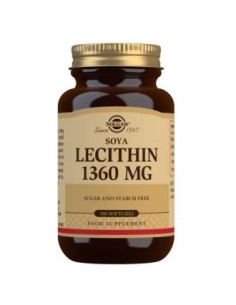 Lecitina De Soja 1360Mg. 180Perlas de Solgar