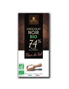 Chocolate Negro 74% Flor De Sal 100 Gr Bio de Moulin Des Moines