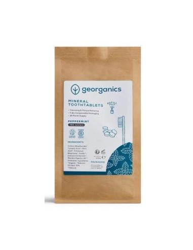 Enjuague Bucal Menta 720 Pastillas de Georganics