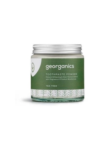 Dentifrico Mineral Arbol Del Te Polvo120 Gr de Georganics