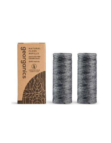 Hilo Dental Carbon Activado 2Udsx 50 M de Georganics