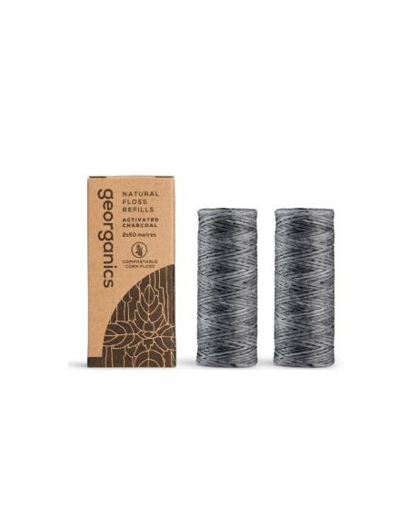 Hilo Dental Carbon Activado 2Udsx 50 M de Georganics