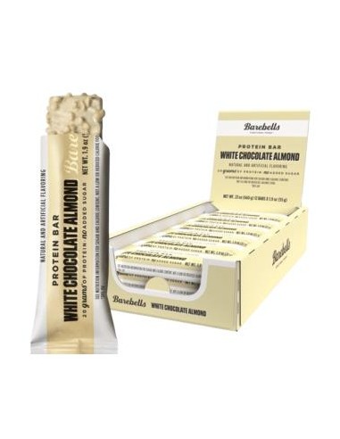 Barrita White Chocolate Almond 12X55Gr de Barebells