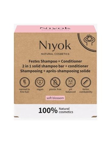 Champu + Acondicionador Solido Soft Blossom 80 Gr de Niyok