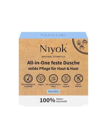 Limpiador Corporal 4 En 1 Sensible 80 Gr de Niyok