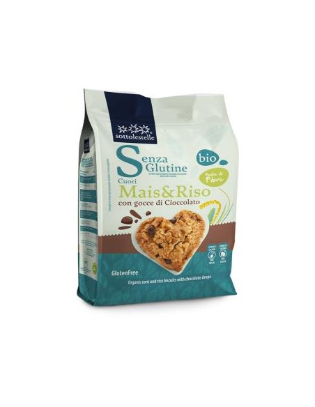 Galleta Maiz Arroz Chips Choco 250Gr Bio Sg de Sottolestelle