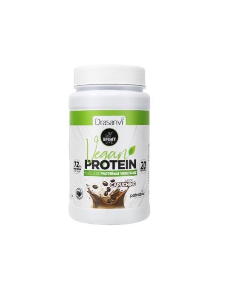 Proteina Vegana Sabor Capuchino 600 G Sport Live Drasanvi