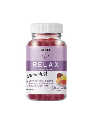 Relax Mental Balance 40 Gummies Citrus Punch de Weider