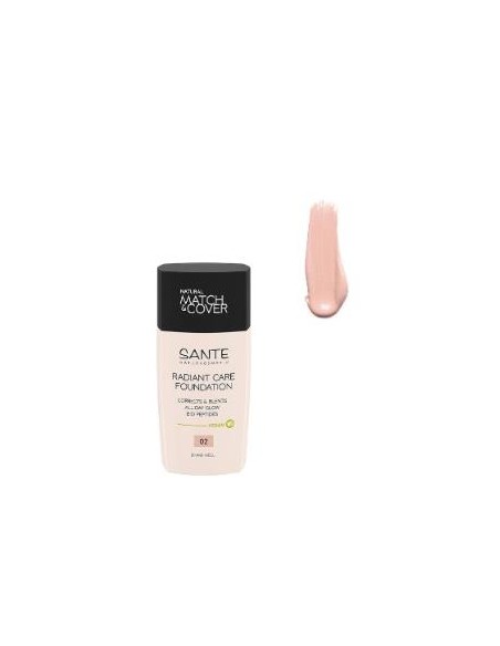 Maquillaje Fluido Radiant Care 02 Rose Linen 30 Ml de Sante Naturkosmetik