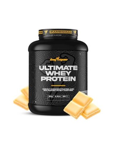Ultimate Whey Protein 2 Kg Chocolate Blanco de Bigman