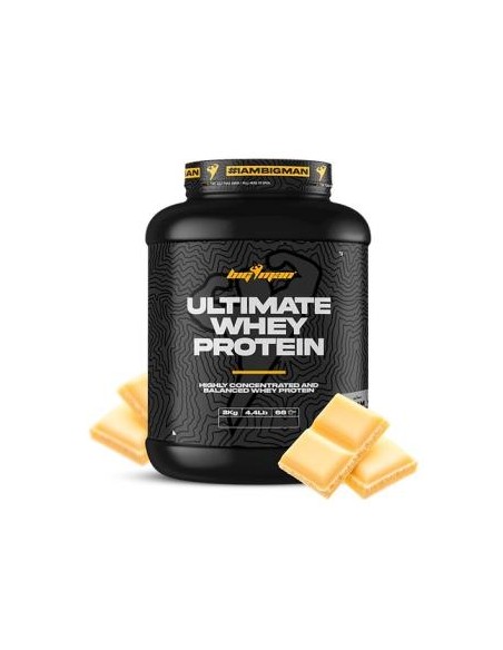 Ultimate Whey Protein 2 Kg Chocolate Blanco de Bigman