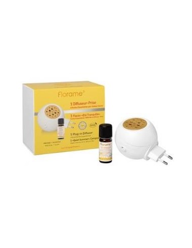 Difusor Electrico + Aceites Esenciales Antimosquitos Verano de Florame