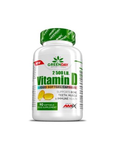Greenday Vitamin D3 2500 I.U. 90 Caps de Greenday
