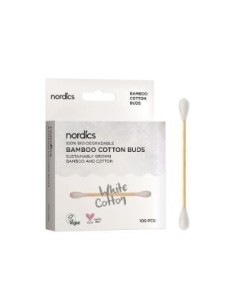Bastoncillos Bambu Y Algodon Bio 100Uds. de Nordics Oral Care
