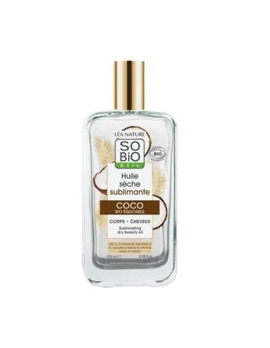 Aceite Seco Cuerpo Y Cabello Coco Bio 100 Ml de So´Bio Etic
