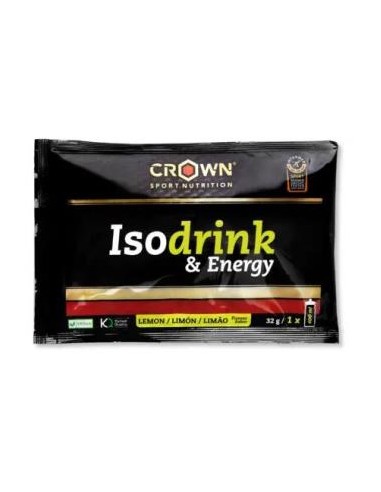 Isodrink & Energy Monodosis Limon 32 G de Crown Sport Nutrition