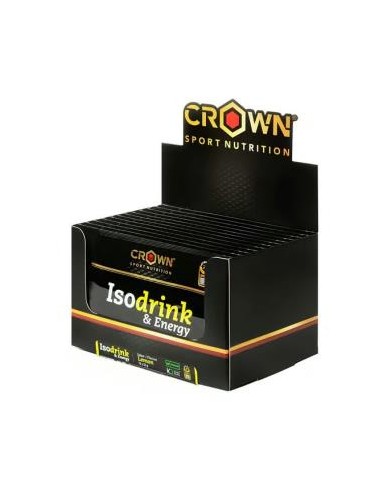 Isodrink & Energy Monodosis Limon 12 X 32 G de Crown Sport Nutrition