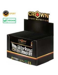 Pre Workout Pro St Monodosis Citrico 12 X 15 G de Crown Sport Nutrition