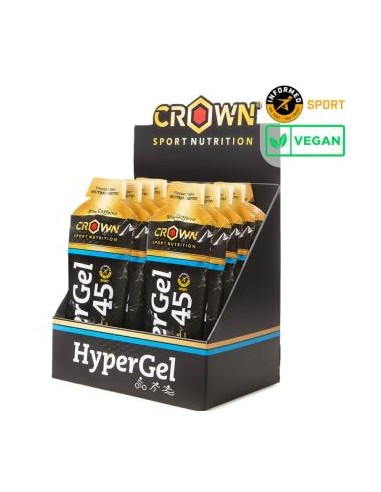 Hypergel 45 Neutro + Cafeina 10 X 75G de Crown Sport Nutrition