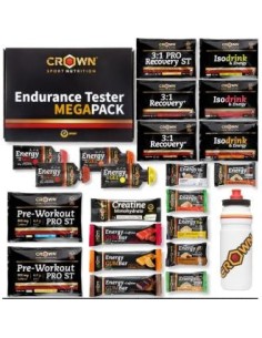 Pack Endurance Tester 3.0 Con Bidon 750Ml Variado de Crown Sport Nutrition