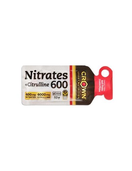 Nitrates 600 + Citrulline Frutos Rojos 32 G de Crown Sport Nutrition