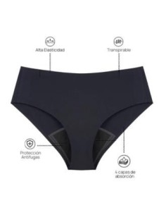 Braguita Menstrual Sin Costuras- Negro- L de Myalma