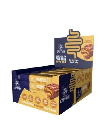 Barrita Proteica Caramelo-Choco Crispies 20 Uds de Gutsy Captain