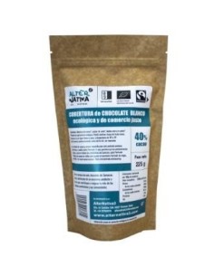 Cobertura Chocolate Blanco 40% Cacao 225 Gr Bio de Alternativa 3