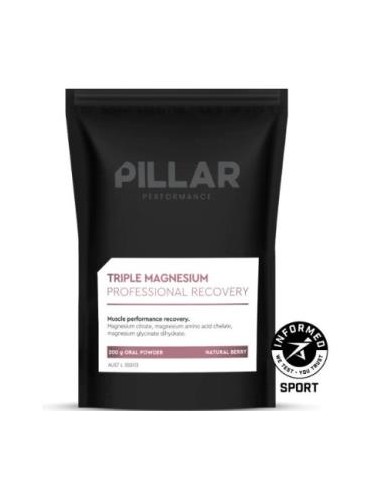 Triple Magnesium Professional Recovery Berry 200Gr de Pillar Performance
