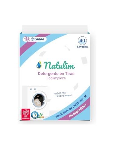 Detergente Lavanda Eco Tiras 40 Tiras de Natulim