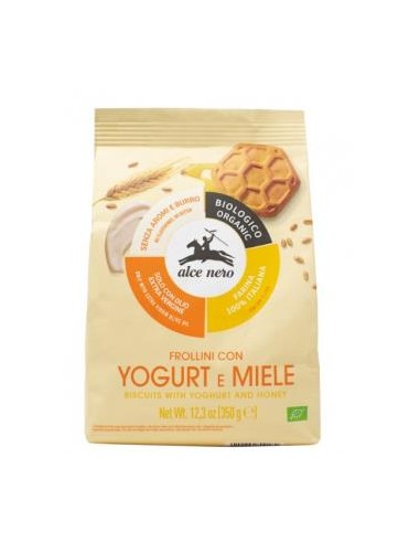 Galletas Trigo Con Yogurt-Miel 350Gr Bio de Alce Nero
