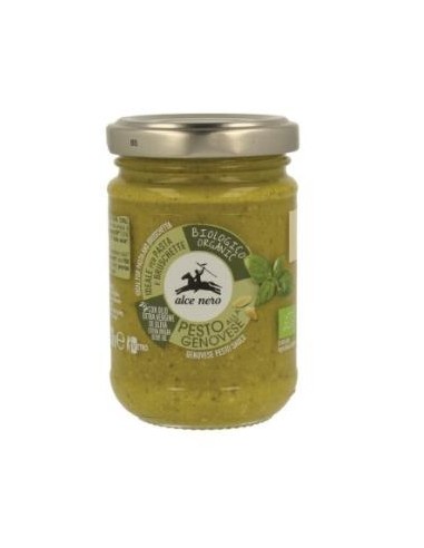 Pesto Genoves Con Albahaca130Gr Bio de Alce Nero