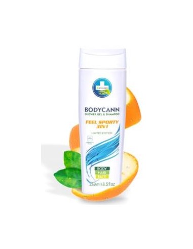 Bodycann Feel Sporty 3 En 1 Gel Champu Cañamo 250 Ml Vegan de Annabis