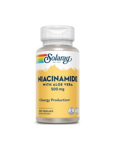 Niacinamide Con Aloe Vera 500 Mg 100 Vcaps. de Solaray