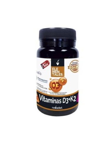 Vitamina D3+K2 2000Ui 60 Cap Elementales de Novadiet