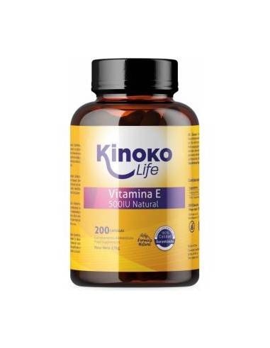 Vitamina E-500 Iu 200 Cap. de Kinoko Life
