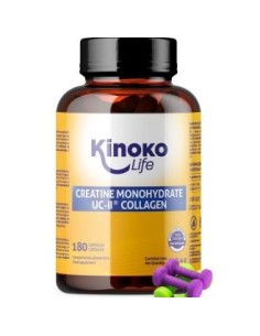 Creatina Monohidratada 3000Mg Con Uc-Ii ColaGeno 180Cap. de Kinoko Life