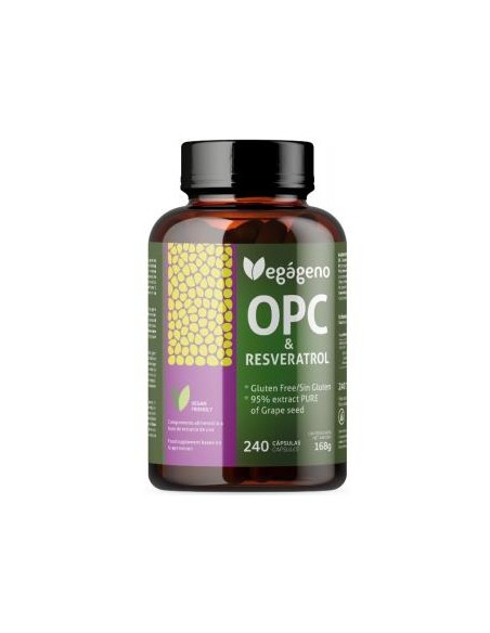 Opc Semilla Uva-Resverastrol 40 Cap. de Vegageno