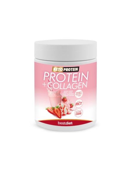 Protein + Collagen Fresa Nata Shake 400 Gr. de Keto Protein