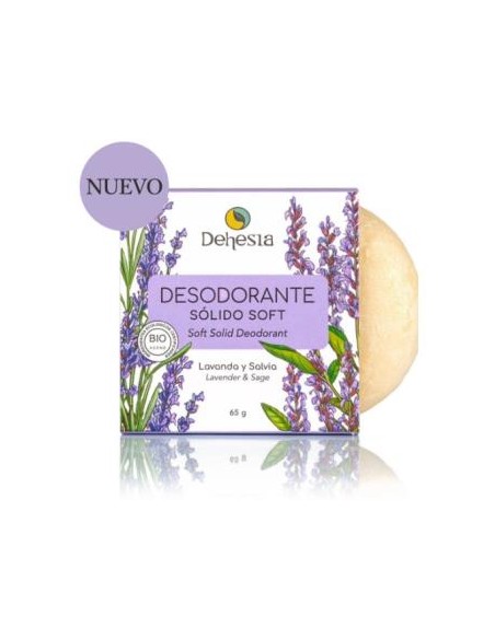 Desodorante Solido Soft Bio Con Lavanda-Salvia 65Gr de Dehesia