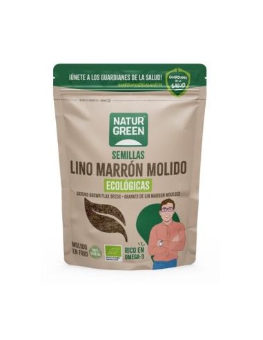 Lino Marron Molido Bio 150 G de Naturgreen