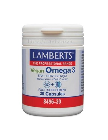 Omega 3 Vegano 30 Caps. de Lamberts